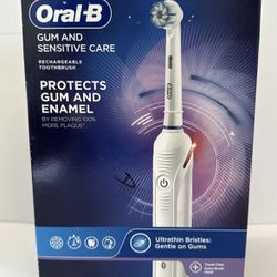 Oral-B Gum and Sensitive Care Rechargeable Toothbrush with Bluetooth!