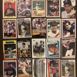 20 Vintage Minnesota Twins Mixed Years Lot - All Are In G-VGC