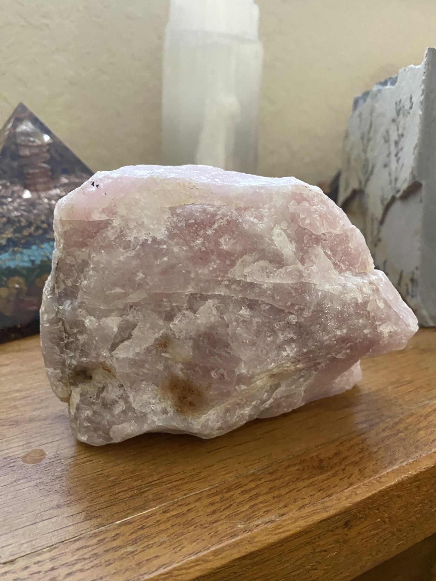 Raw Rose Quartz Chunk – Heavy & Natural