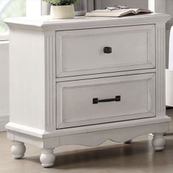 White Nightstand Brand New In Box Fully Assembled 