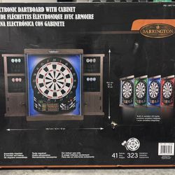 Electronic Dartboard With Cabinet 