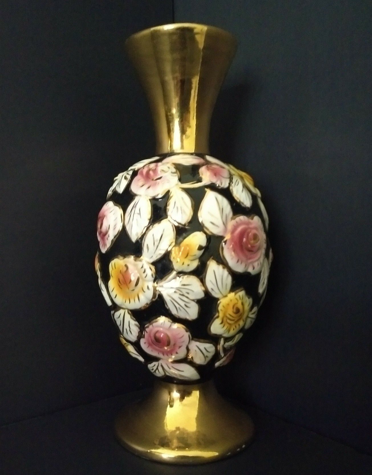 Portugal Porcelain Vase - Black Gold Elpa 2270-5 for in St. Peters, MO - OfferUp