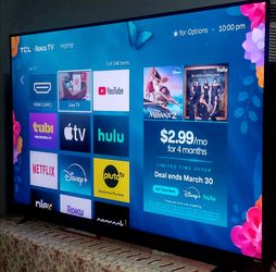 SMART   TV   TCL   50"  4K  LED  HDR   DOLBY   VISION   FULL  UHD  2160p ( NEGOTIABLE)  DELIVERY  AVAILABLE