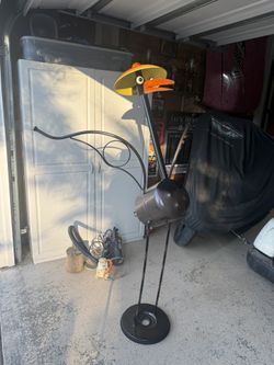 Upcycled Metal Bird