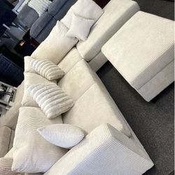 New Sectional Ivory Color