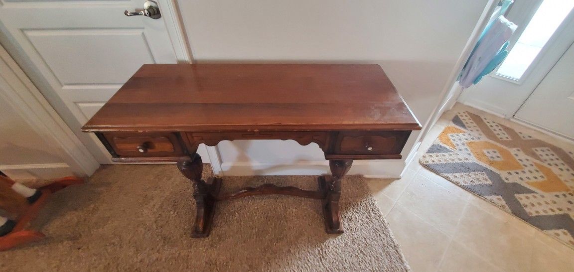 Antique Desk. Real Wood. Handmade