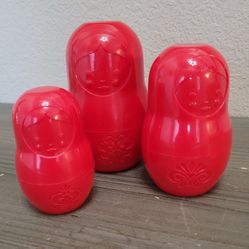 Fred & Friends M-CUPS Red Matryoshka Dry Nesting Doll Measuring Cups Set of 6