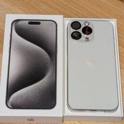 Used Unlocked Apple IPhone 15 Pro Max 256GB White Titanium 