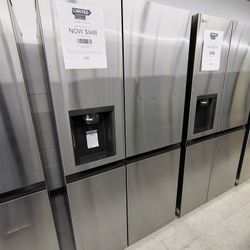 $948 LG 27 Cu Ft Side by Side Smart Refrigerator w/ Craft Ice and Water Dispenser