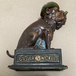 Vintage cast iron mechanical bank