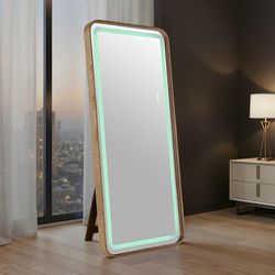 Kiley Gold Floor Mirror