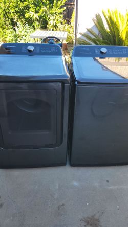 SAMSUNG HE ACTIVEWASH WASHER ELECTRIC DRYER SET WORKS GREAT CAN DELIVER ANYWHERE