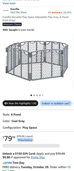 Evenflo Play Space - 8 Panel