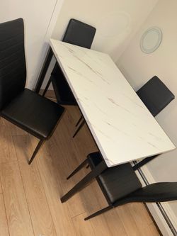 Dining table with chairs