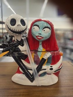 Jack & Sally Cookie Jar 12 Inches Tall 11 Inches Wide