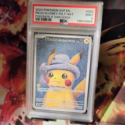 2023 Pokemon svp en Pikachu gray felt hat PSA 9 #085
