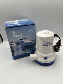 12V 2000 GHP Bilge Pump For Boat, 1.1/8" outlet