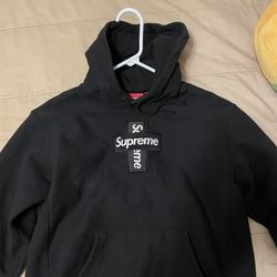 Supreme cross box logo hoodie