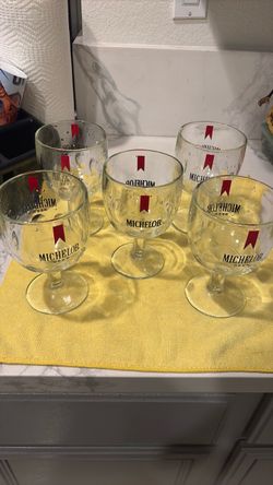 Beer glasses Michelob 5