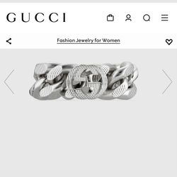 Gucci Ring (INTERLOCKING G GOURMETTE CHAIN RING)