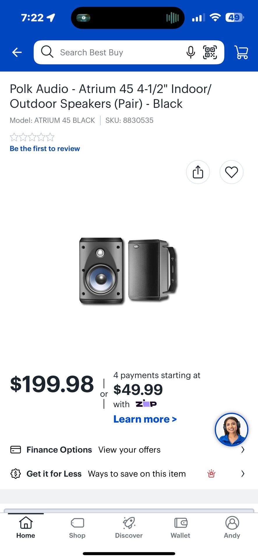 NEW Indoor/Outdoor Speakers Polkaudio Atrium 4