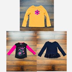 Little Girls Clothes Long Sleeve Shirts Size 6T 