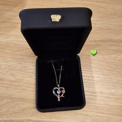 Heart Necklace Gifts for Women, S925 Sterling Silver Necklace for Women Aquamarine Necklace March Birthstone Necklace for Women Birthday Gifts for Wom