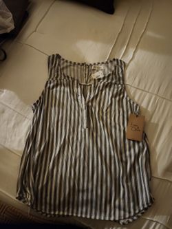 Mint Green Stripe Blouse