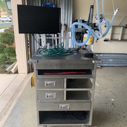 Veterinary Closed Circuit Anesthesia Cart 