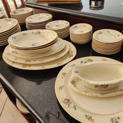 Syracuse Old Ivory China; For 10 Dishes And Gravy Bowl  Total Pcs 83