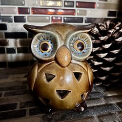 Candle Owl Holder 