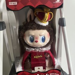 Pop MART Labubu the Monsters Let's Checkmate King Series Vinyl Plush Doll 38 cm