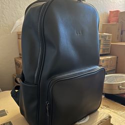 ULX Black Leather Backpack