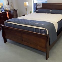 Sleigh Bedroom Sets On Sale - All Sizes All Colors In Stock - Mattress Sets Sold Separately 