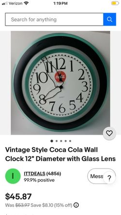 Coca-Cola Quartz Wall Clock