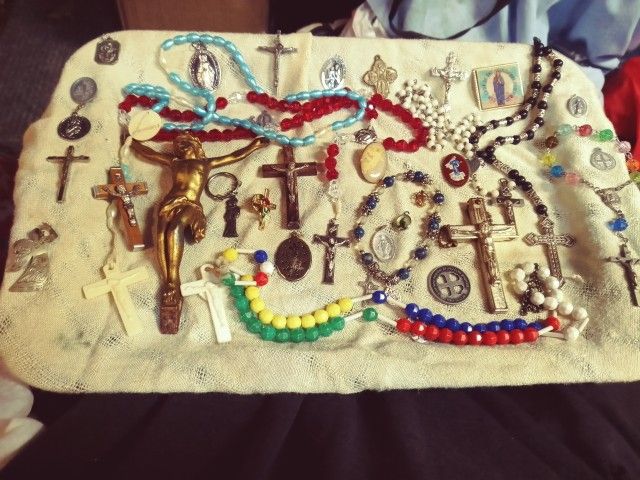 Vintage Catholic Religious Jewelry Assorted Huge Lot