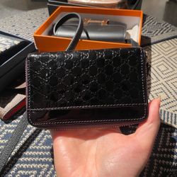 GG embossed zip-around wallet Excellent
