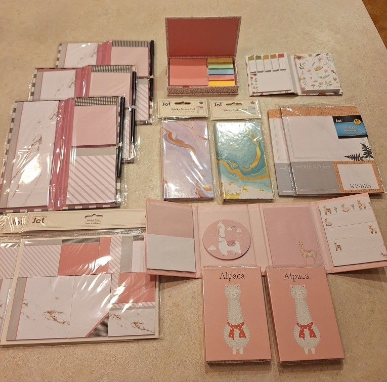 STICKY NOTE PADS FOLIOS & SHEETS FOR CARDS AND CRAFTS