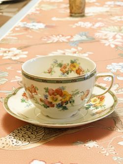 Antique Pareek Johnson Bros England Tea Cups And Saucers( Set Of 8)