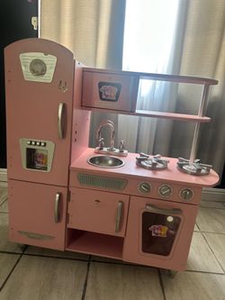 Pink KidKraft Wooden Play Kitchen