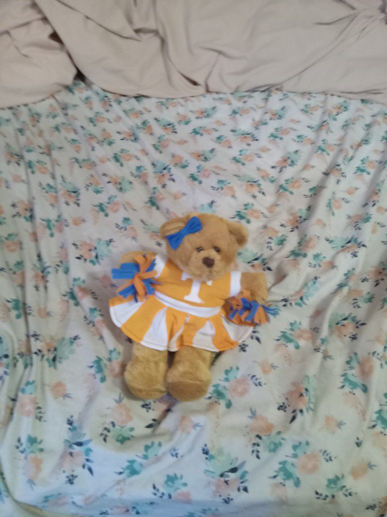 Stuffed Animal- Tennessee Cheerleader Teddy Bear 