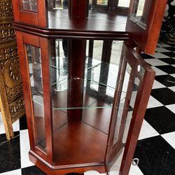Corner China Display Case