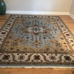 8 X 10 100% Wool Indo- Turkish Reversible Hand Woven Soumak 