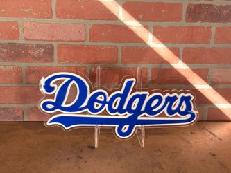 Dodgers layered acrylic sign