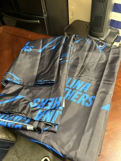 Panthers Shower Curtain (2)  & Rod 