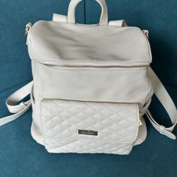 Luli Bebe Monaco Diaper Bag Pearl White - Like New