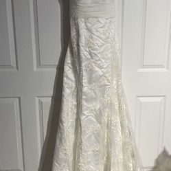 Great For Any  Occasion Wedding Dress/Prom Dress White Sz 16w /Check out my other items!!!