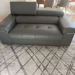 Modern Leather Living Room Set Sofa And Love Seat