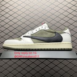 Travis Scott x Air Jordan 1 Retro Low OG SP 'Reverse Olive  Medium Olive'