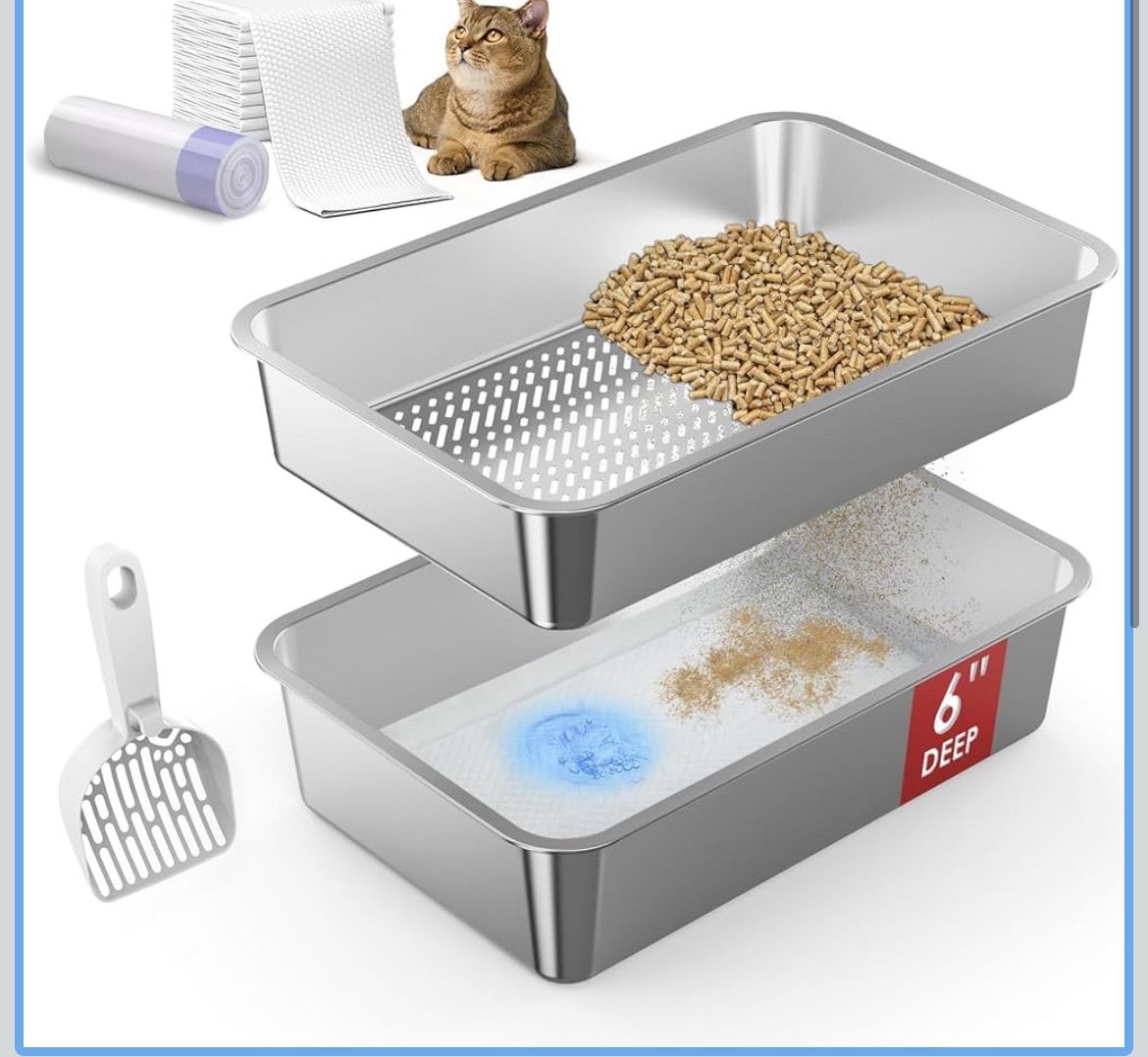 Stainless Steel Cat Litter Box